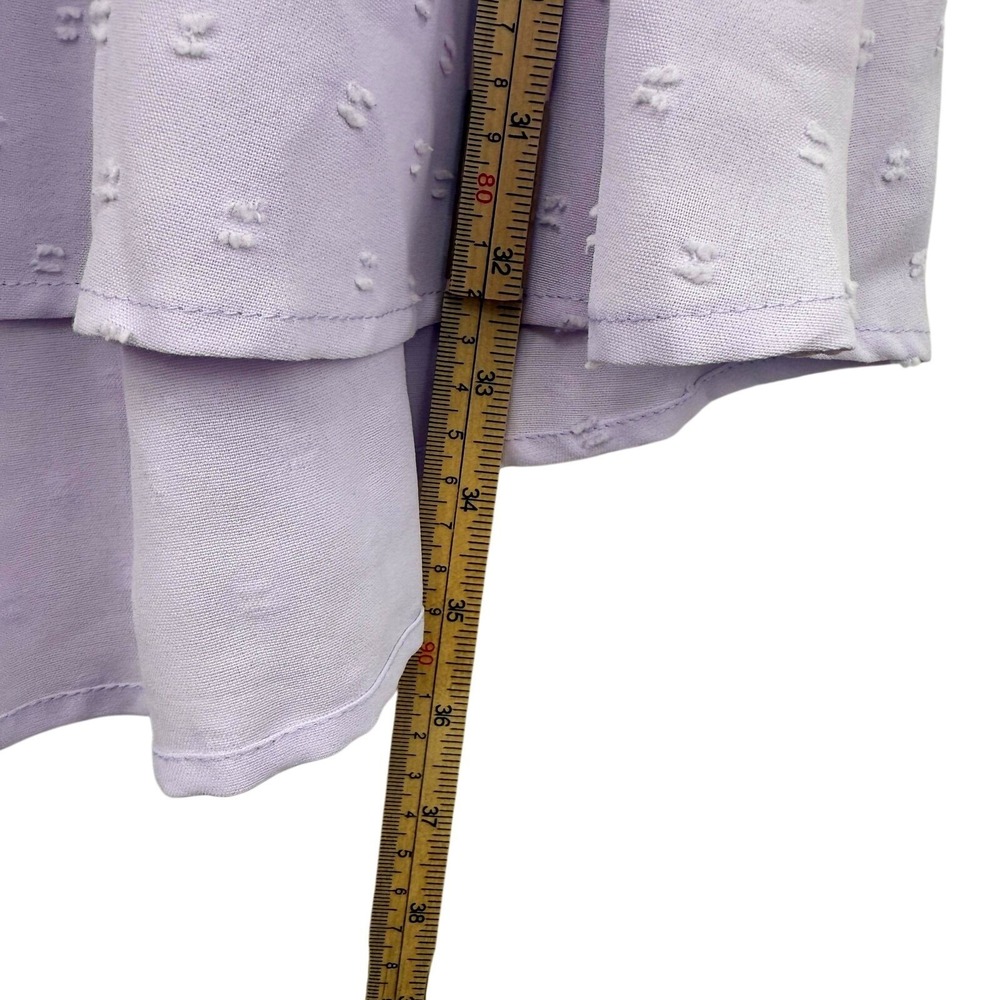 Loness Tiered Babydoll Dress Sz S Pastel Puff Sleeve Fairy‎ Milkmaid Cottagecore - Picture 7 of 10